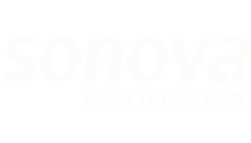 Sonova Logo White W Tagline 140X80